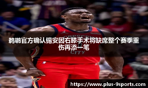鹈鹕官方确认锡安因右膝手术将缺席整个赛季重伤再添一笔