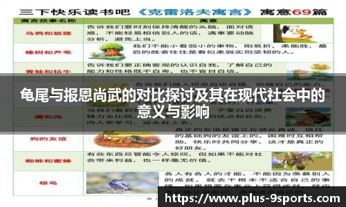 龟尾与报恩尚武的对比探讨及其在现代社会中的意义与影响